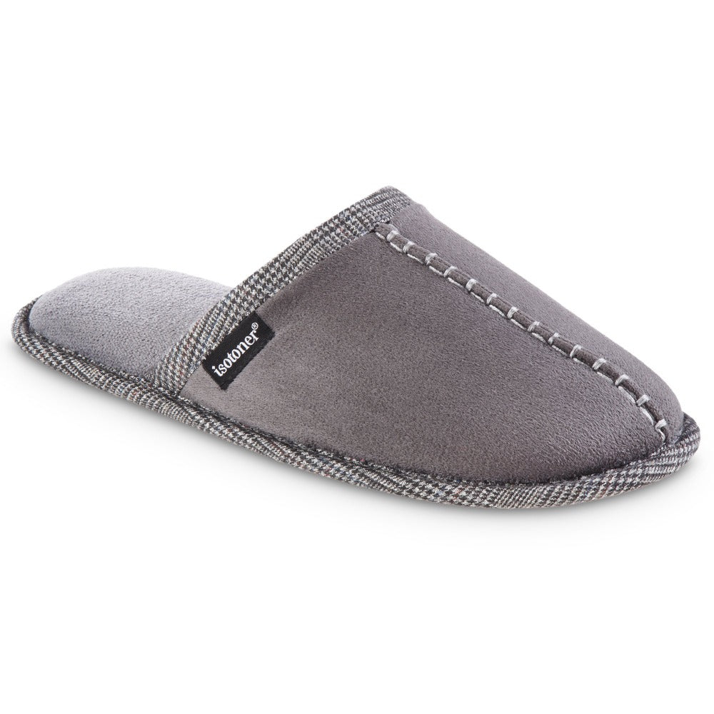 Men's Microsuede Titus Slippers with Enhanced Heel Cushion – Isotoner.com USA