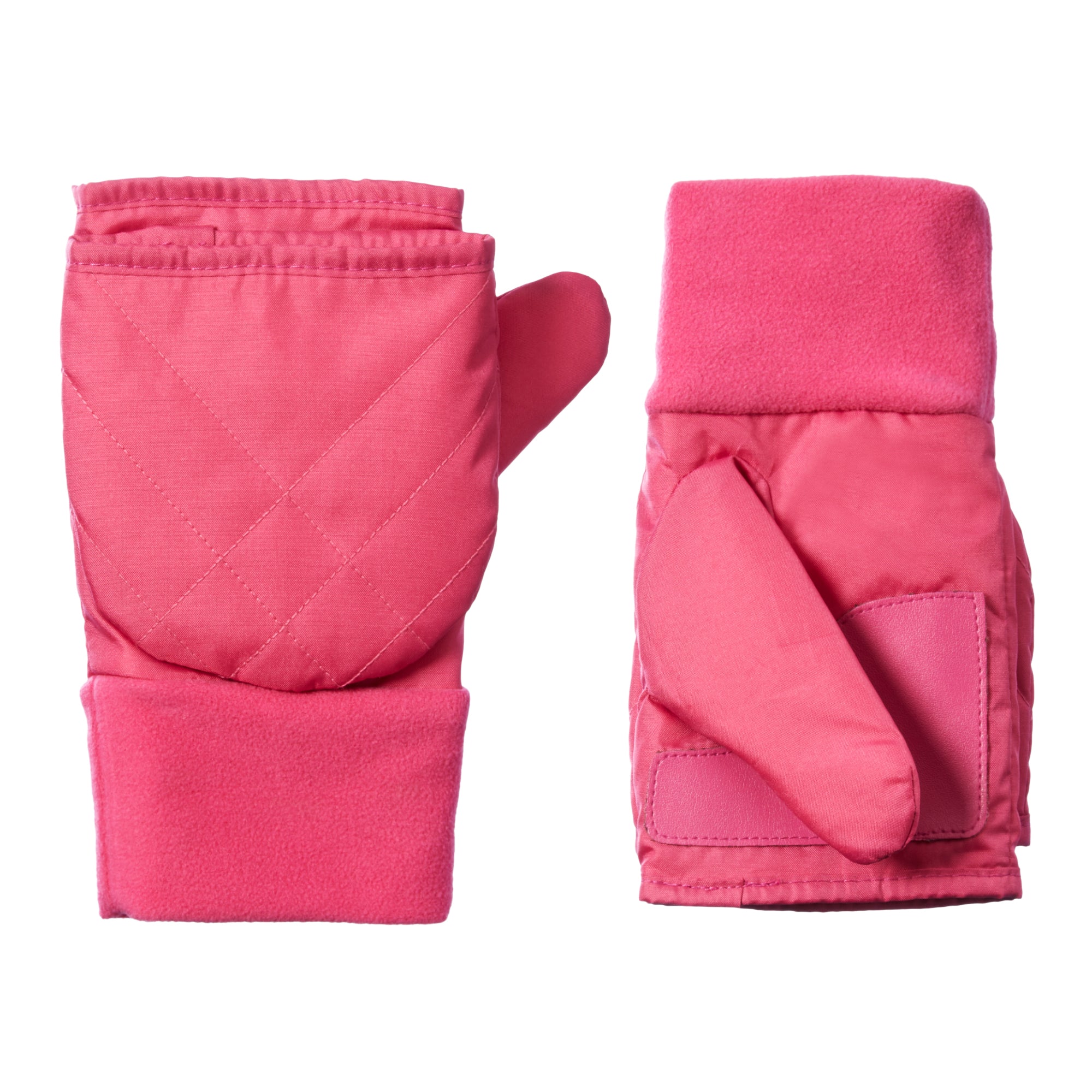 ZHIZAIHU Solid Color Knit Mitten Convertible Flip Gloves for Women