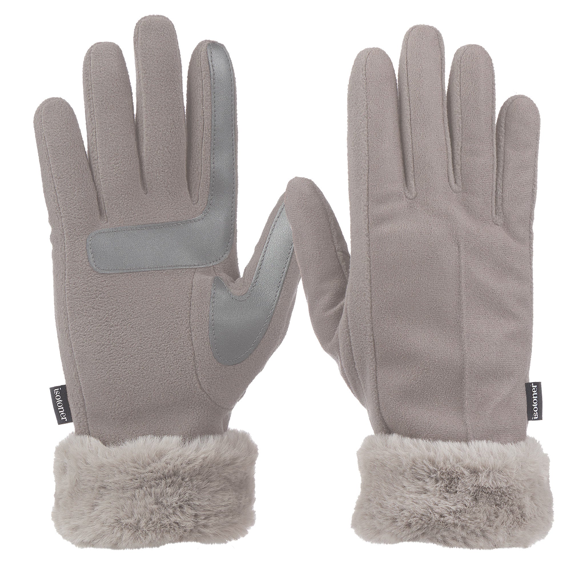 Women s Microsuede Mya Gloves with Faux Fur Cuff and smartDRI