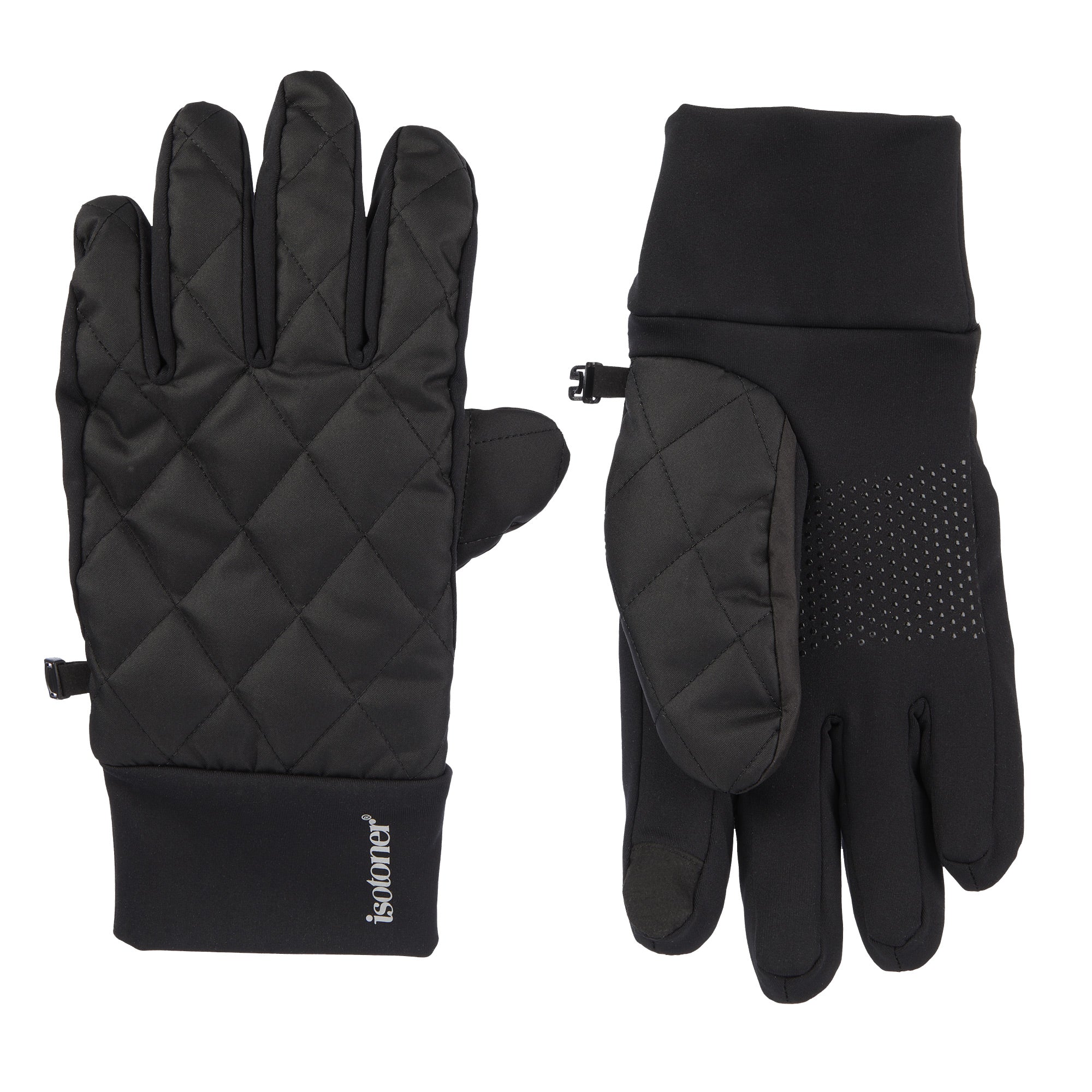 Men s Insulated Water Repellent and Fleece Lined Touchscreen Gloves Isotoner USA