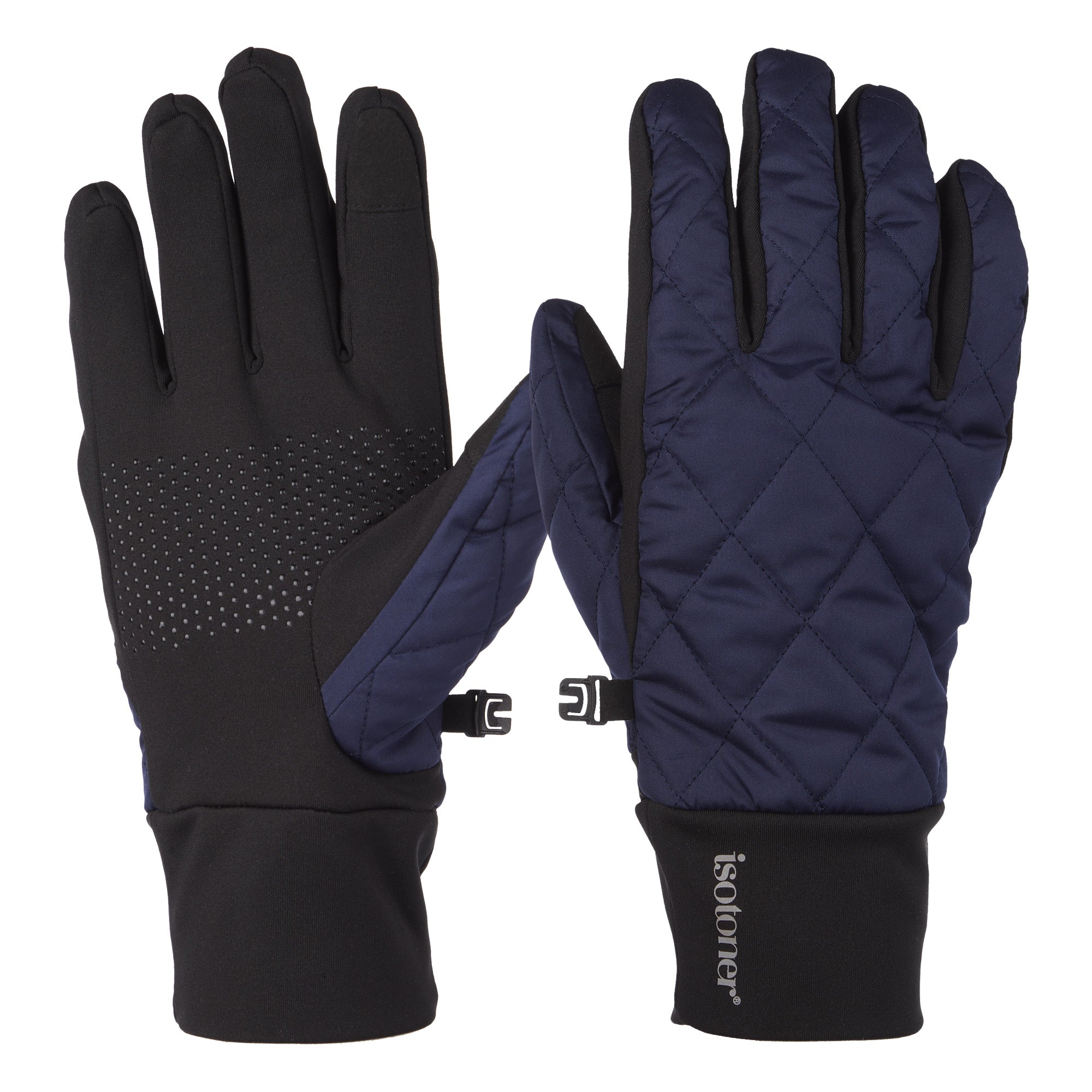 Men s Insulated Water Repellent and Fleece Lined Touchscreen Gloves Isotoner USA