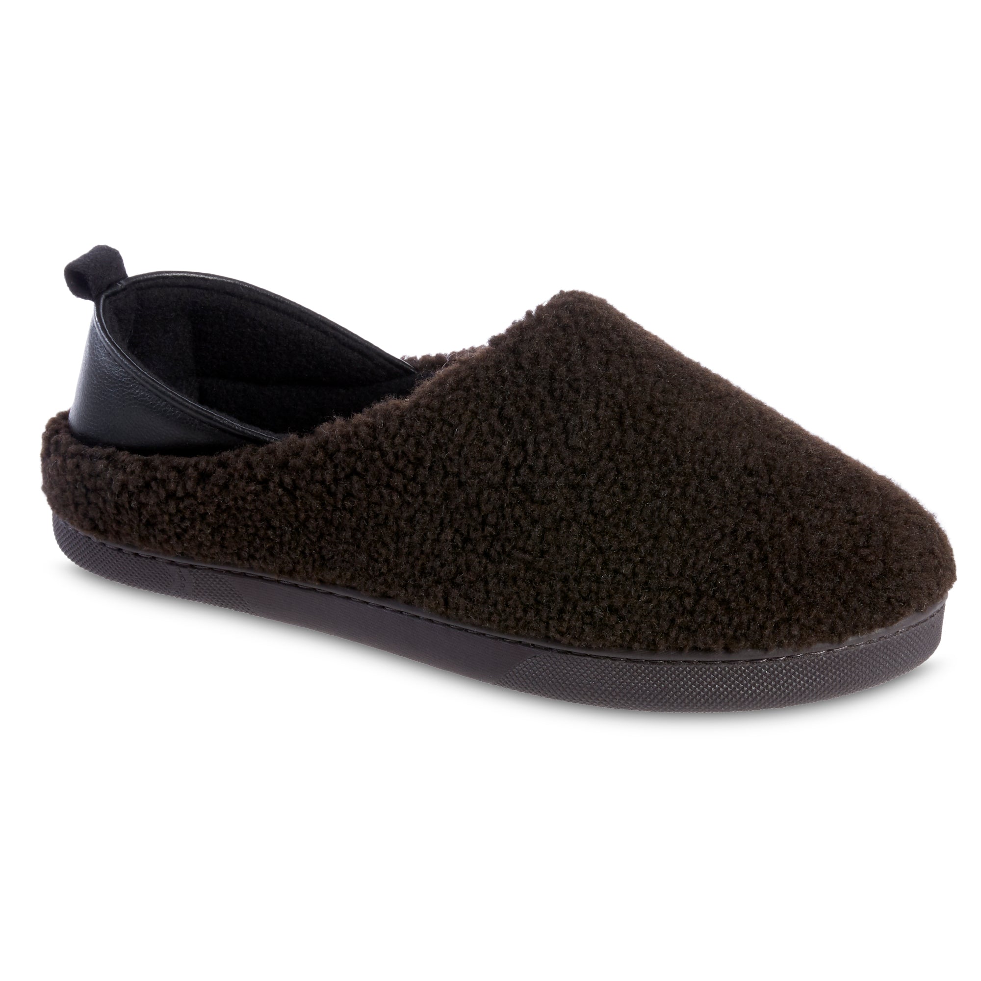 Men s Garrett Closed Back Slippers With Berber and Memory Foam Isotoner USA