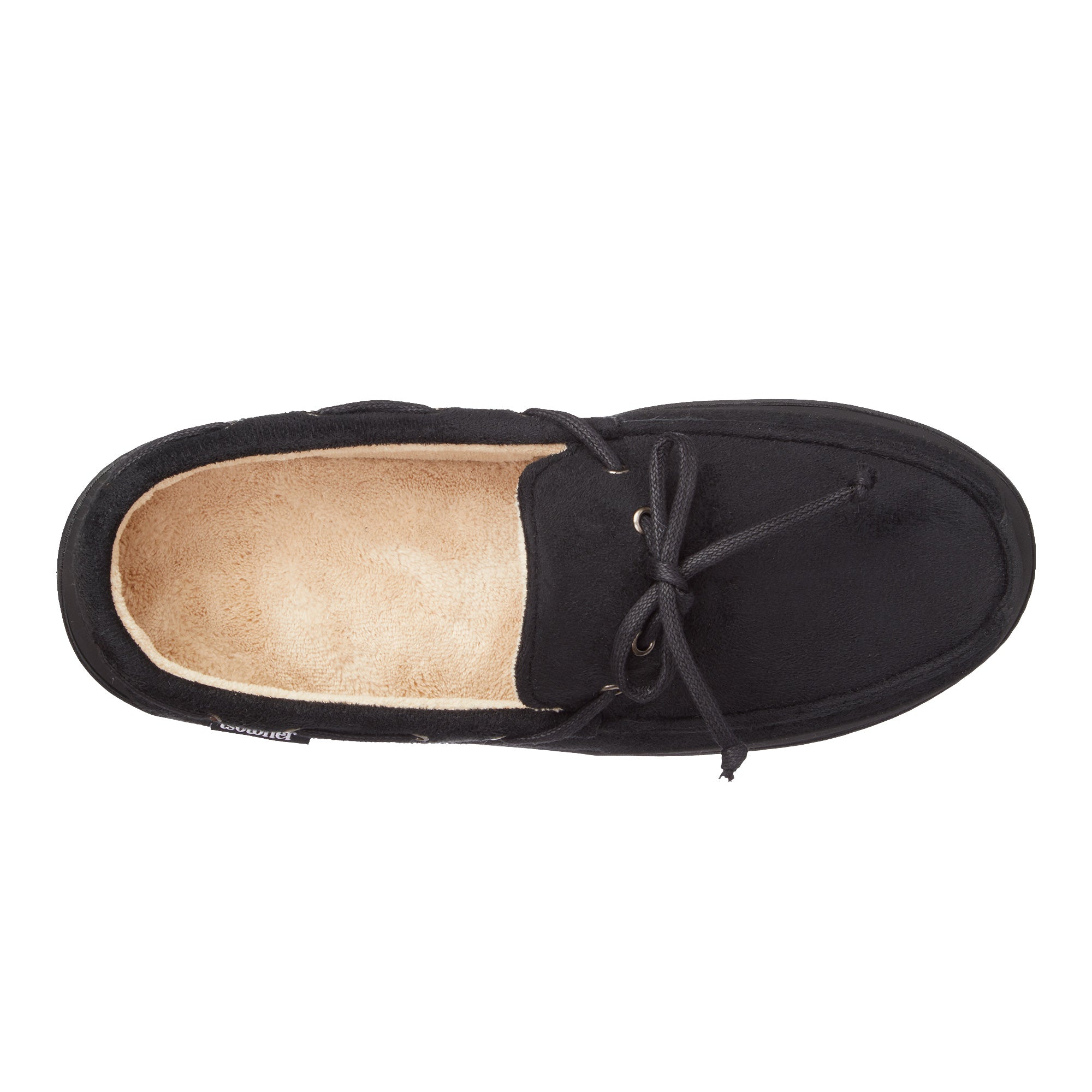 97044 Isotoner Mens Carter Boater Moccasin Slippers 