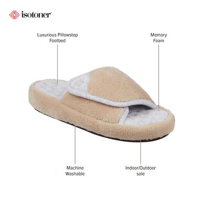 95012 Womens Micoterry Spa Slide with Memory Foam 