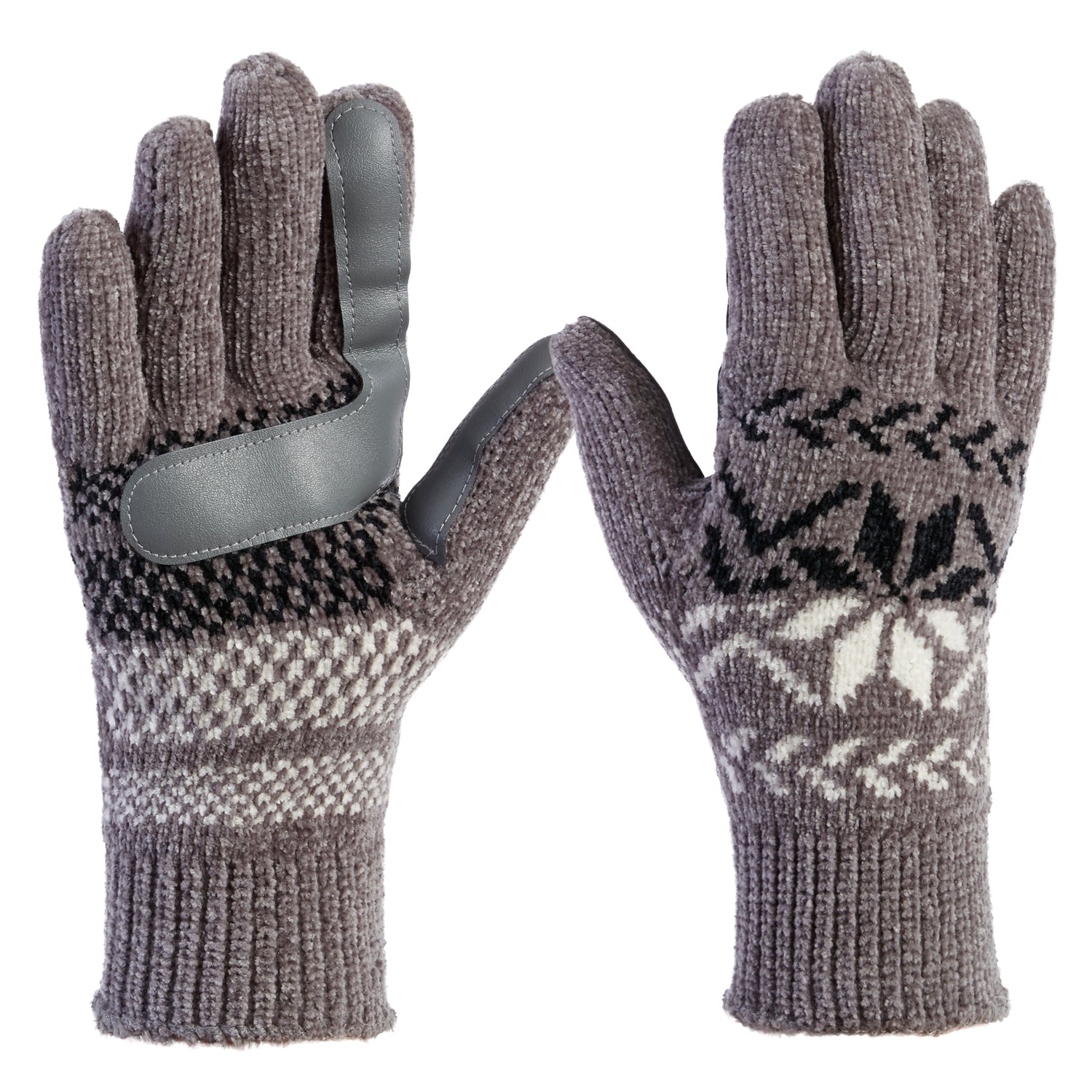 Women’s Chenille Snowflake Gloves