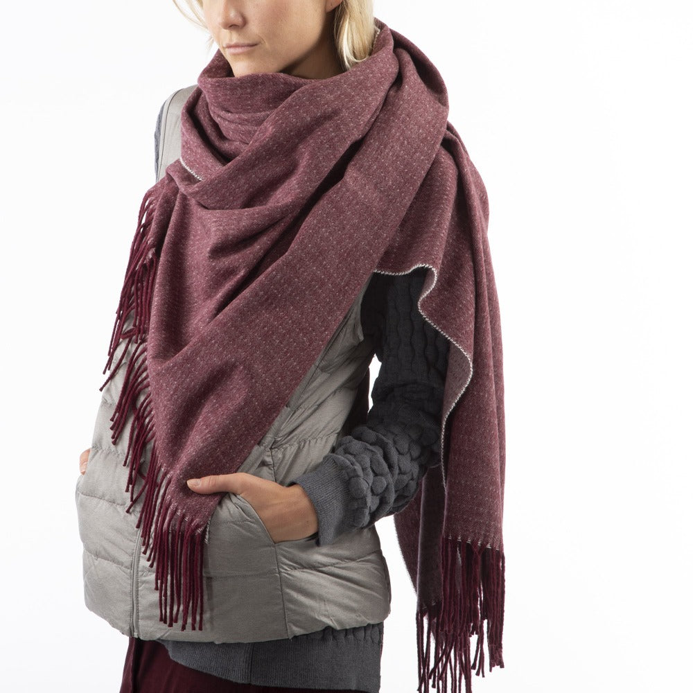 Women s Recycled Scarf with Fringe