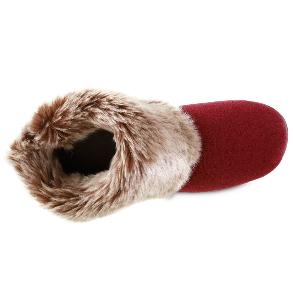 Isotoner microsuede bootie slippers best sale