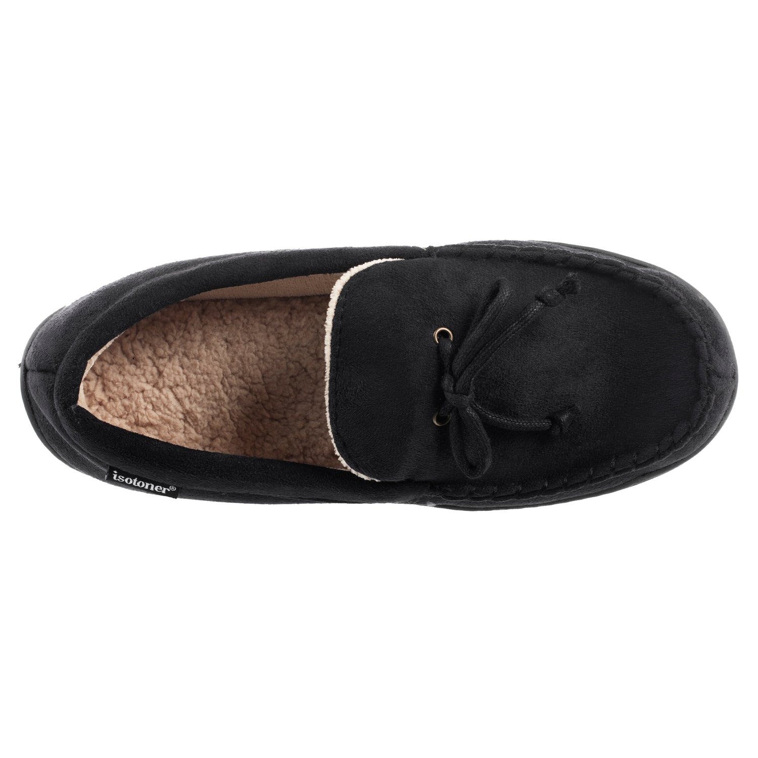 Isotoner Men's Genuine Suede Moccasin Slippers