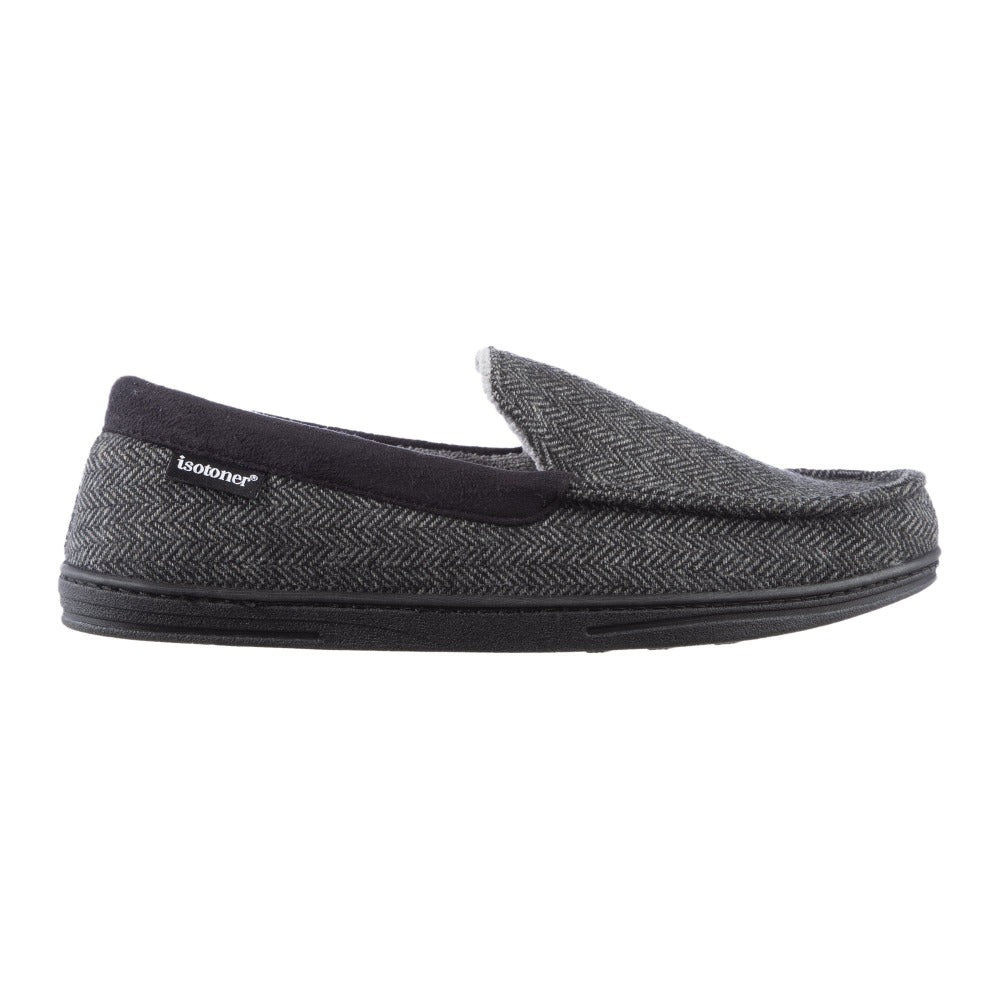 Men's Logan Herringbone Moccasin Slippers