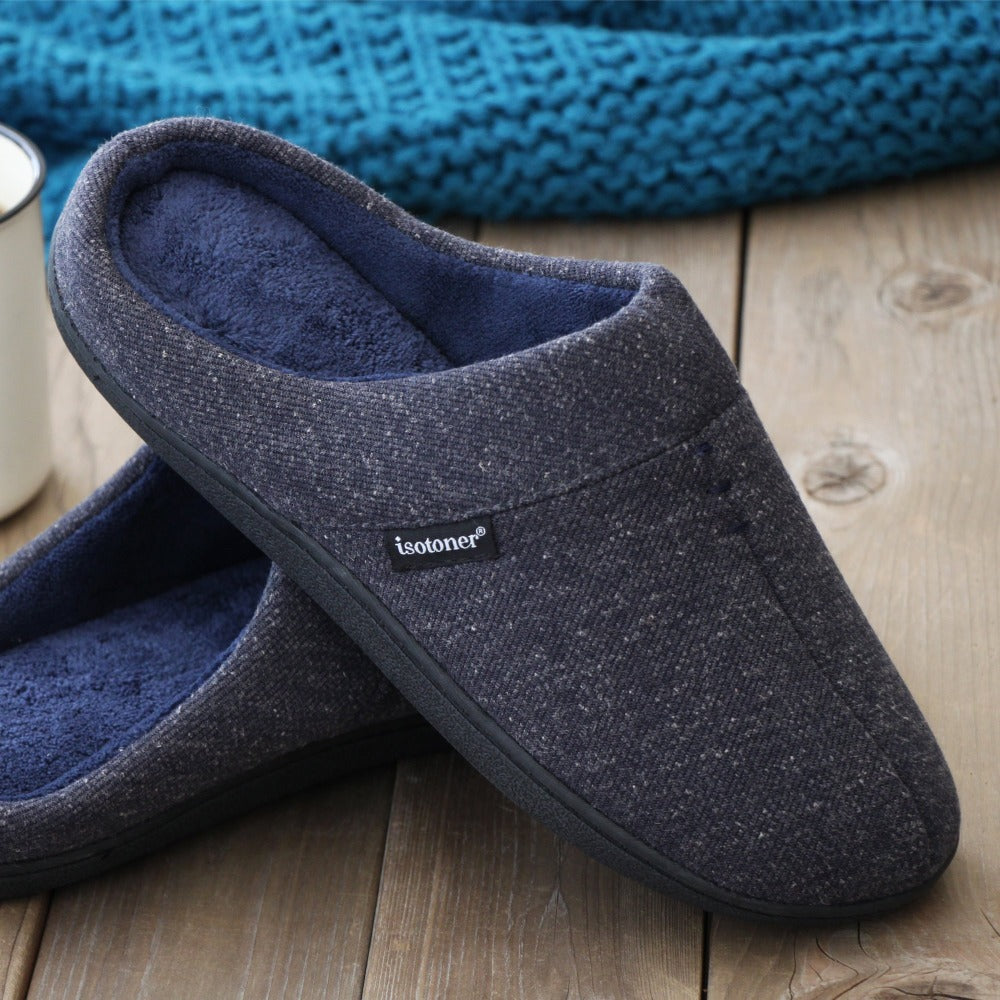 Men s Heather Knit Preston Clog Slippers