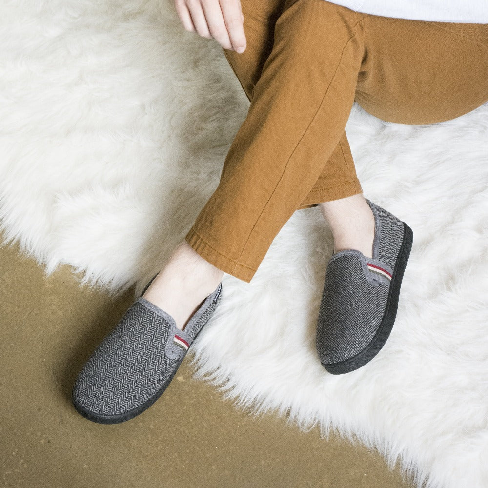 Mens full best sale back slippers