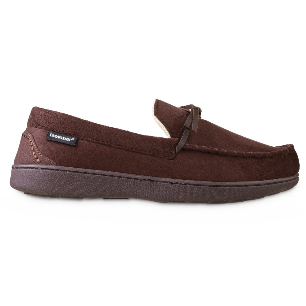 Isotoner mens moccasin online slippers