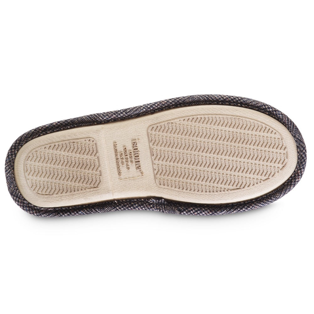 Men's Microsuede Titus Scuff Slippers with Enhanced Heel Cushion