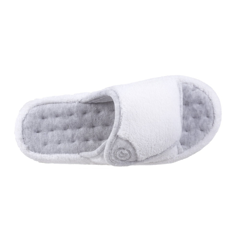 Isotoner women's microterry 2025 pillowstep spa slide