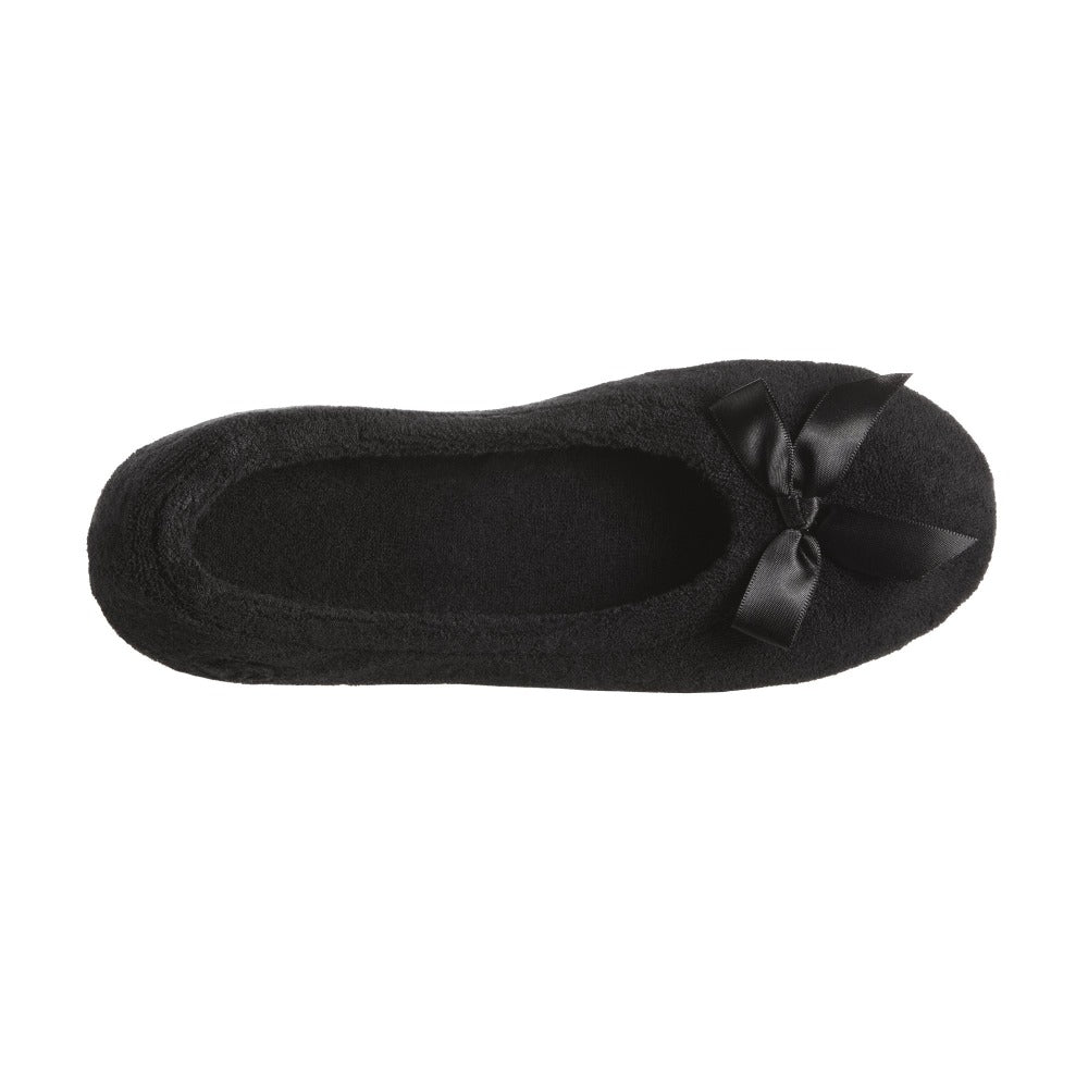 Isotoner terry hot sale ballerina slippers