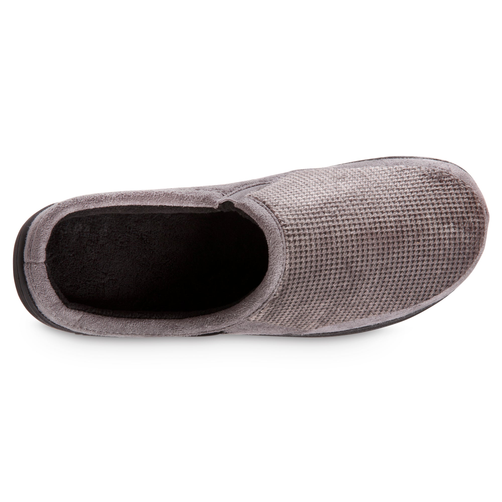 Men's Advanced Memory Foam Microsuede and Houndstooth Jasper Clog ECO  Comfort Slippers