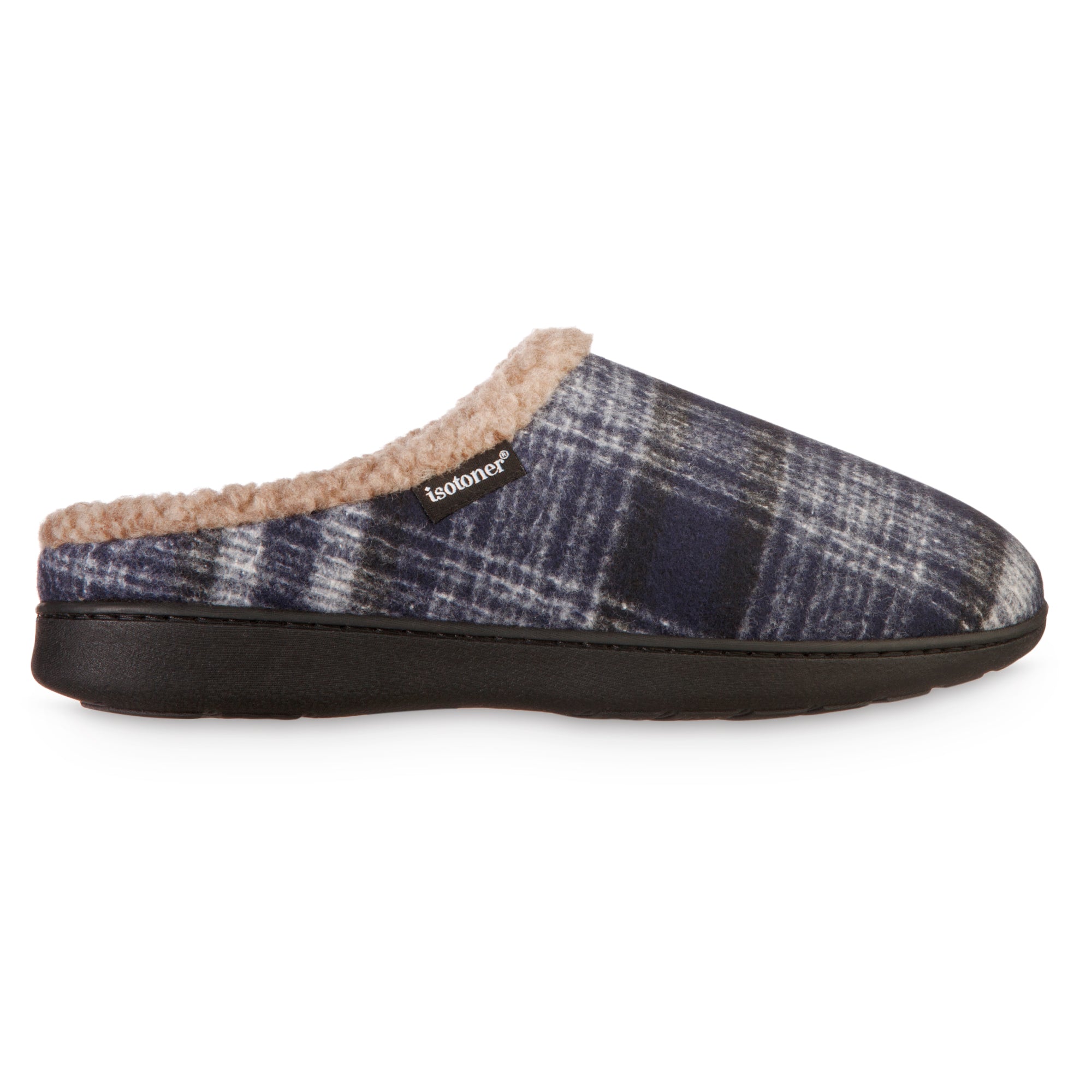 Men's isotoner recycled moccasin online slippers with memory foam